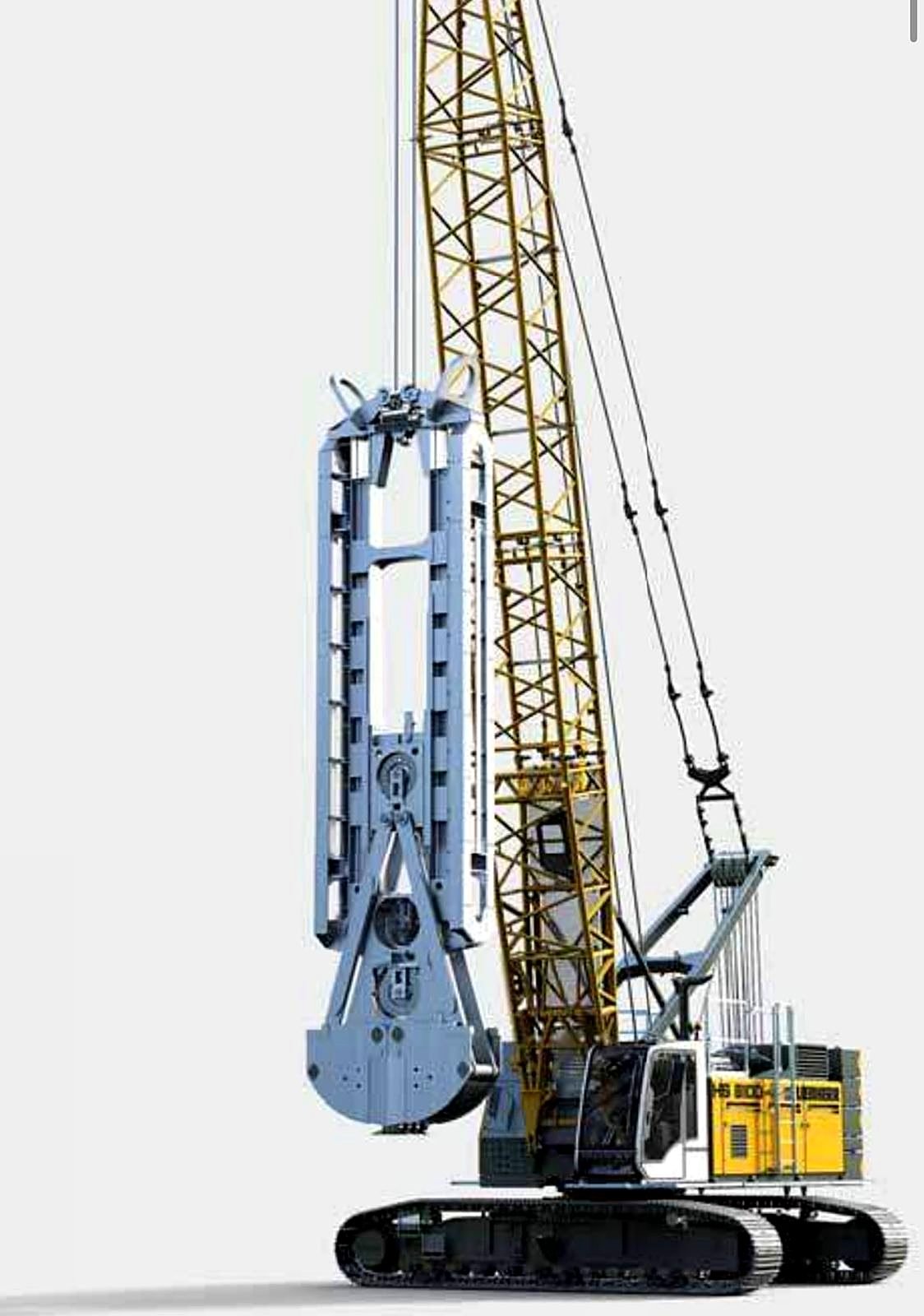 Diaphragm wall rig executing deep critical-infrastructure foundations on a GPS civil project