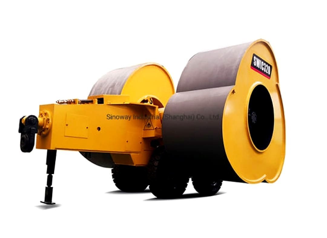 GPS wheel loader handling material on a civil site