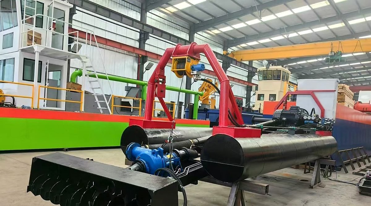 GPS dredging equipment prepared before mobilization