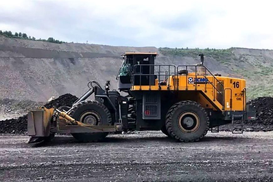 GPS wheel loader on a mining and civil operation
