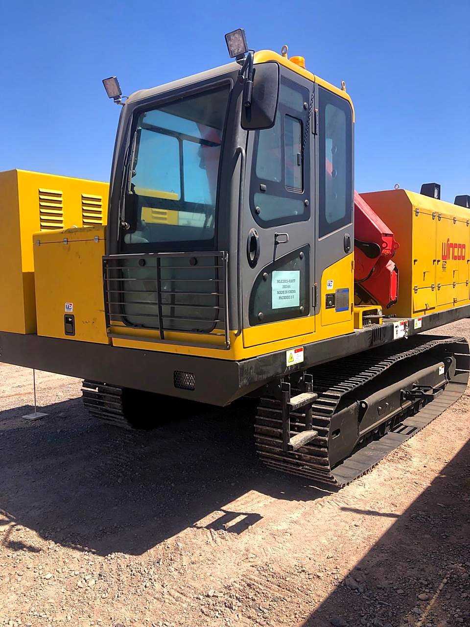 GPS field welding operation on a pipeline front